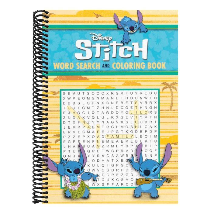 Disney Stitch Word Search and Coloring Book