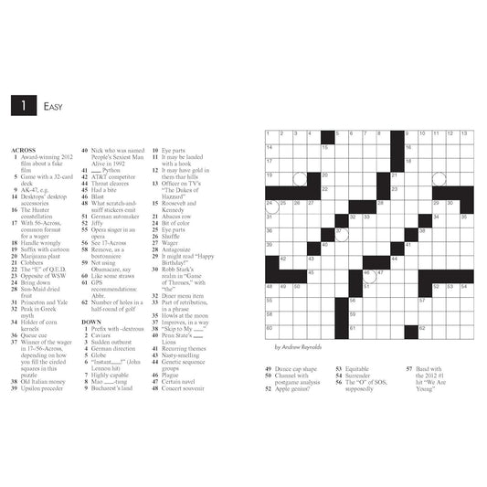 The New York Times Large-Print Crosswords to Exercise Your Brain: 120 Large-Print Easy to Hard Puzzles from the Pages of the New York Times
