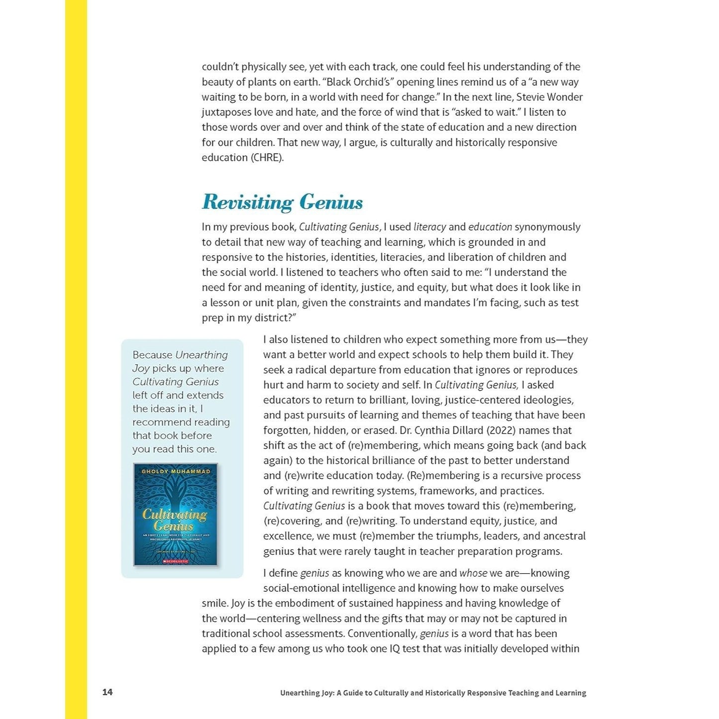 Unearthing Joy: A Guide to Culturally and Historically Responsive Curriculum and Instruction (Spiral Bound)