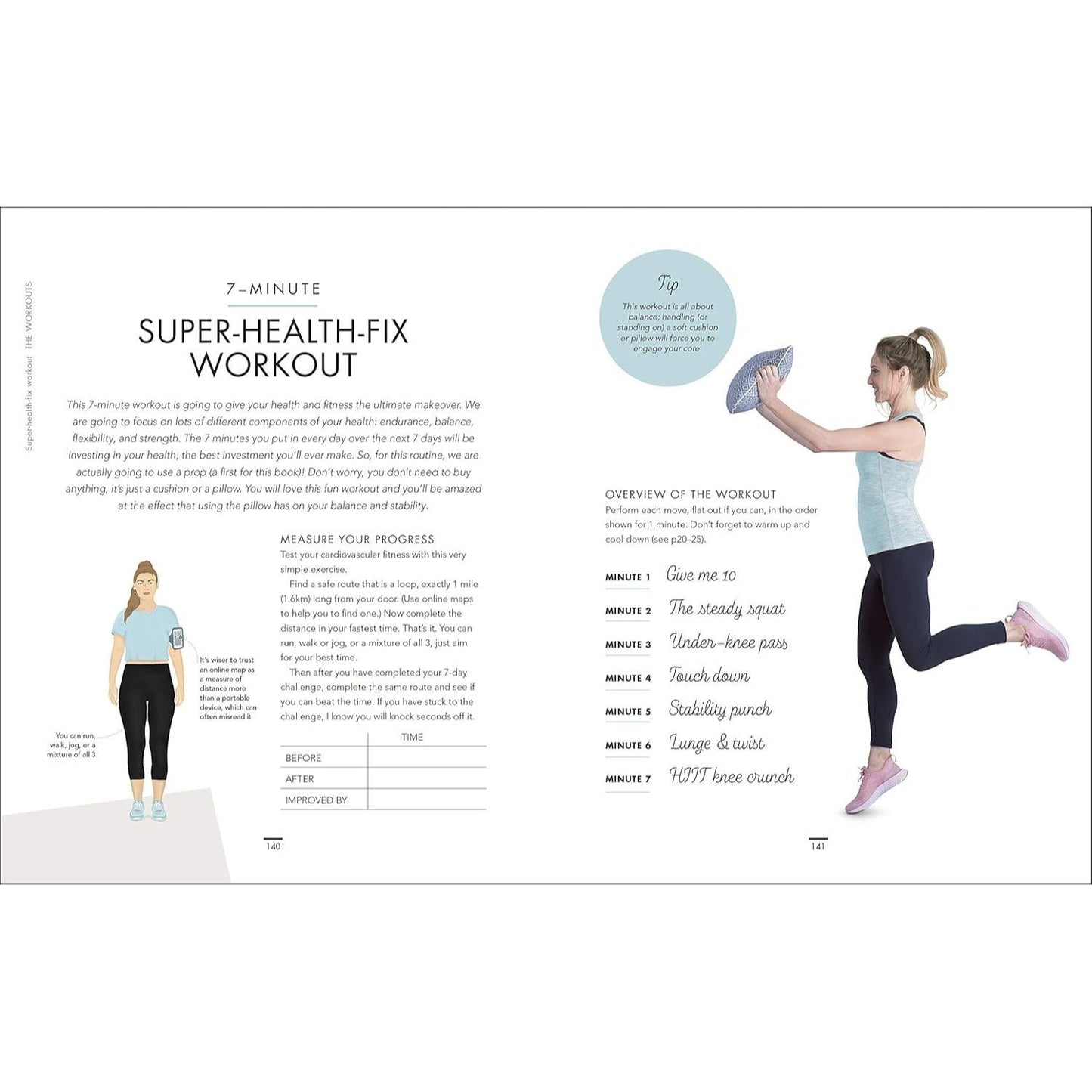 7-Minute Body Plan: Quick Workouts & Simple Recipes for Real Results in 7 Days (Spiral Bound)