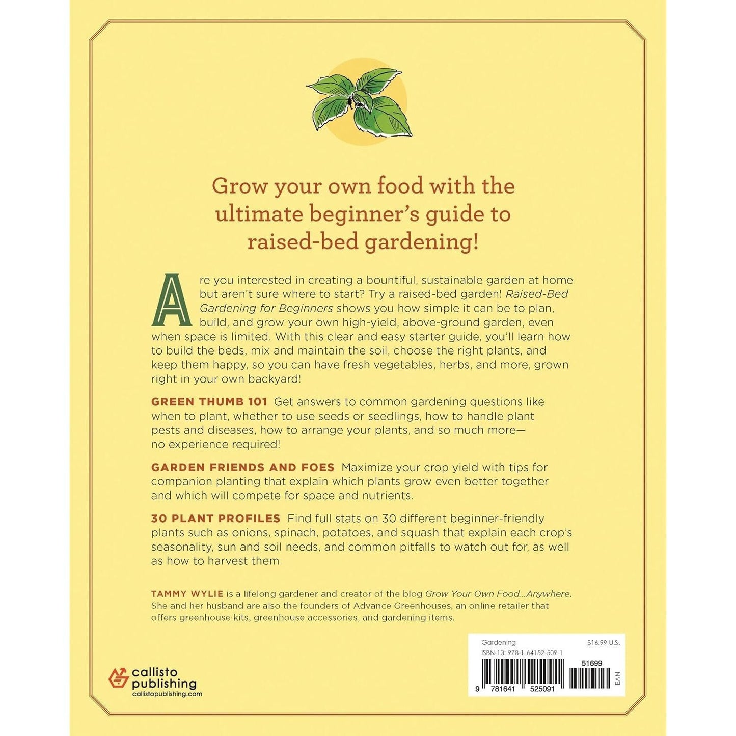 Raised-Bed Gardening for Beginners: Everything You Need to Know to Start and Sustain a Thriving Garden (Spiral Bound)