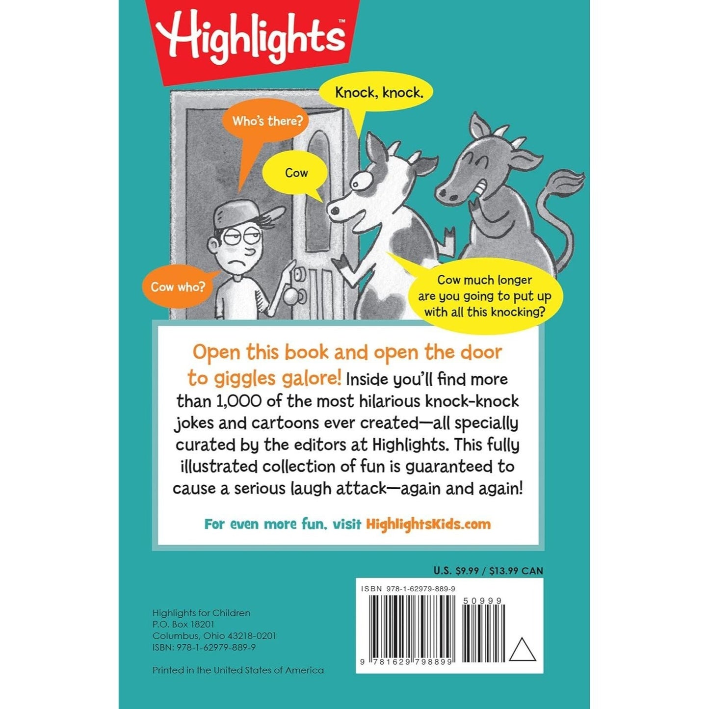 Knock Knock!: Over 1,000 Hilarious Knock-Knock Jokes for Kids, Funniest Laugh-Out-Loud Jokes for Kids 6 and Older