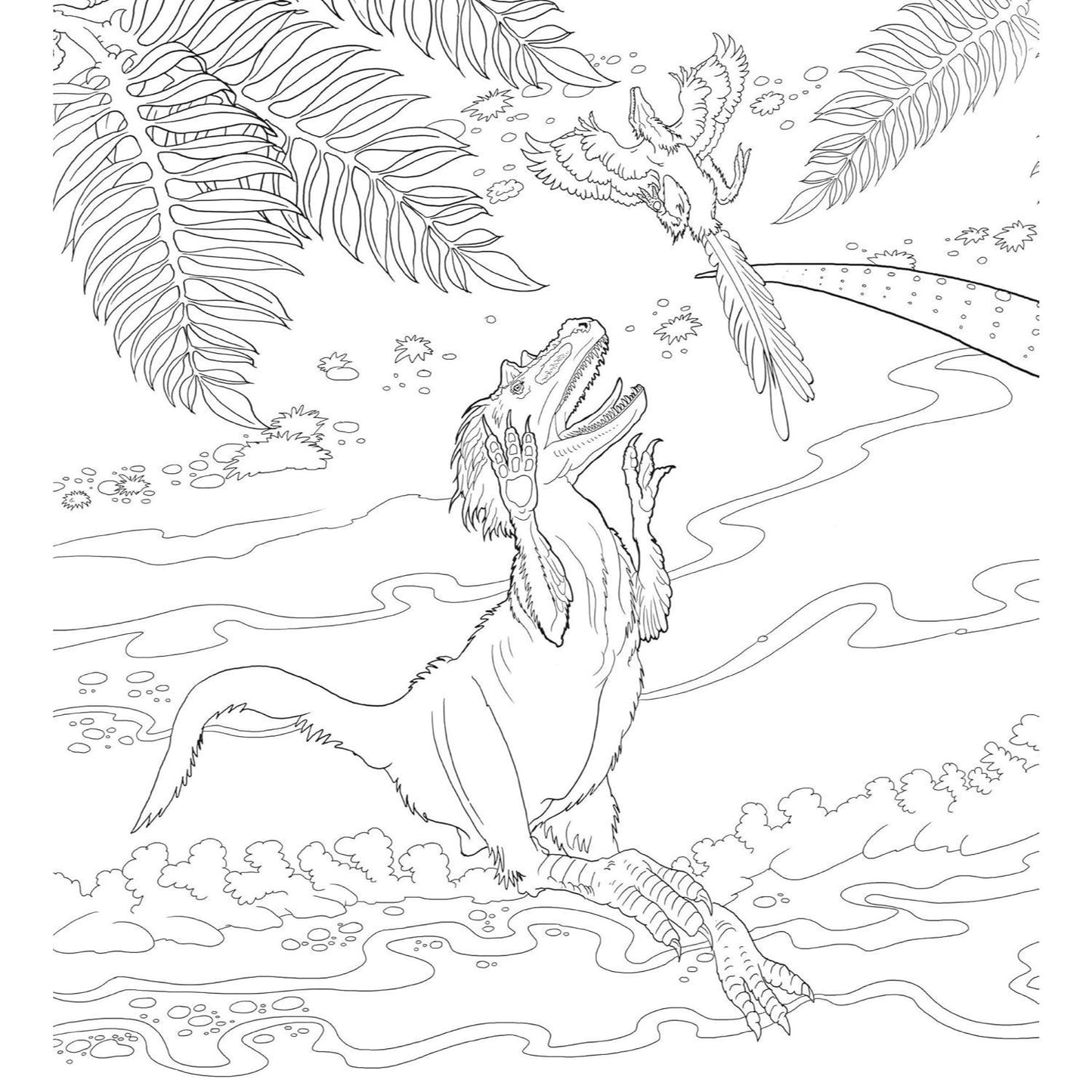 Mega Dinosaurs Coloring Book