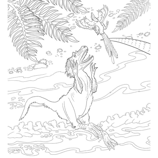 Mega Dinosaurs Coloring Book