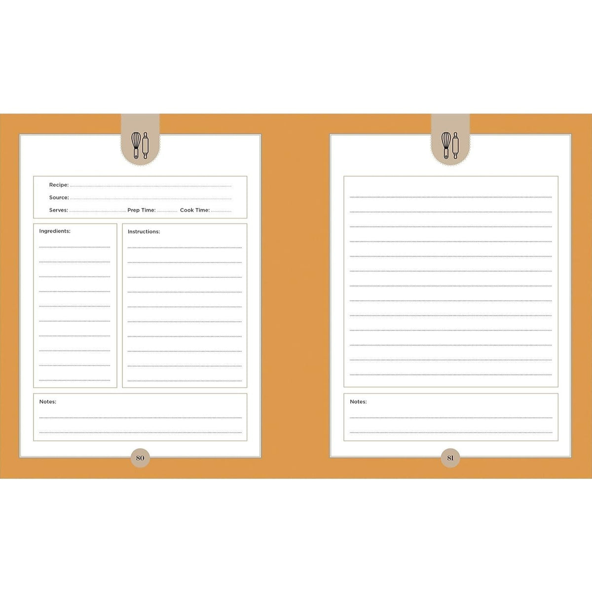My Family Favorites Recipe Journal: A Blank Keepsake Journal