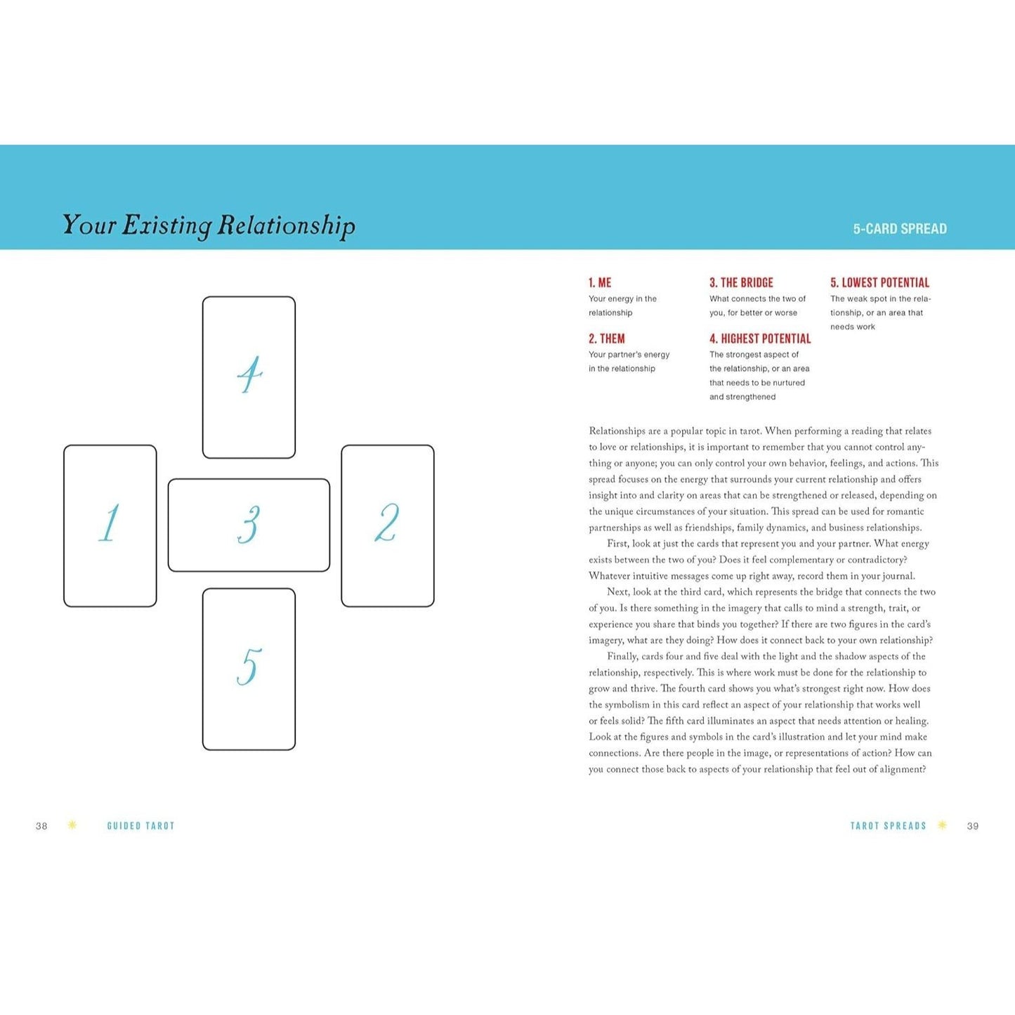 Guided Tarot: A Beginner's Guide to Card Meanings, Spreads, and Intuitive Exercises for Seamless Readings (Spiral Bound)