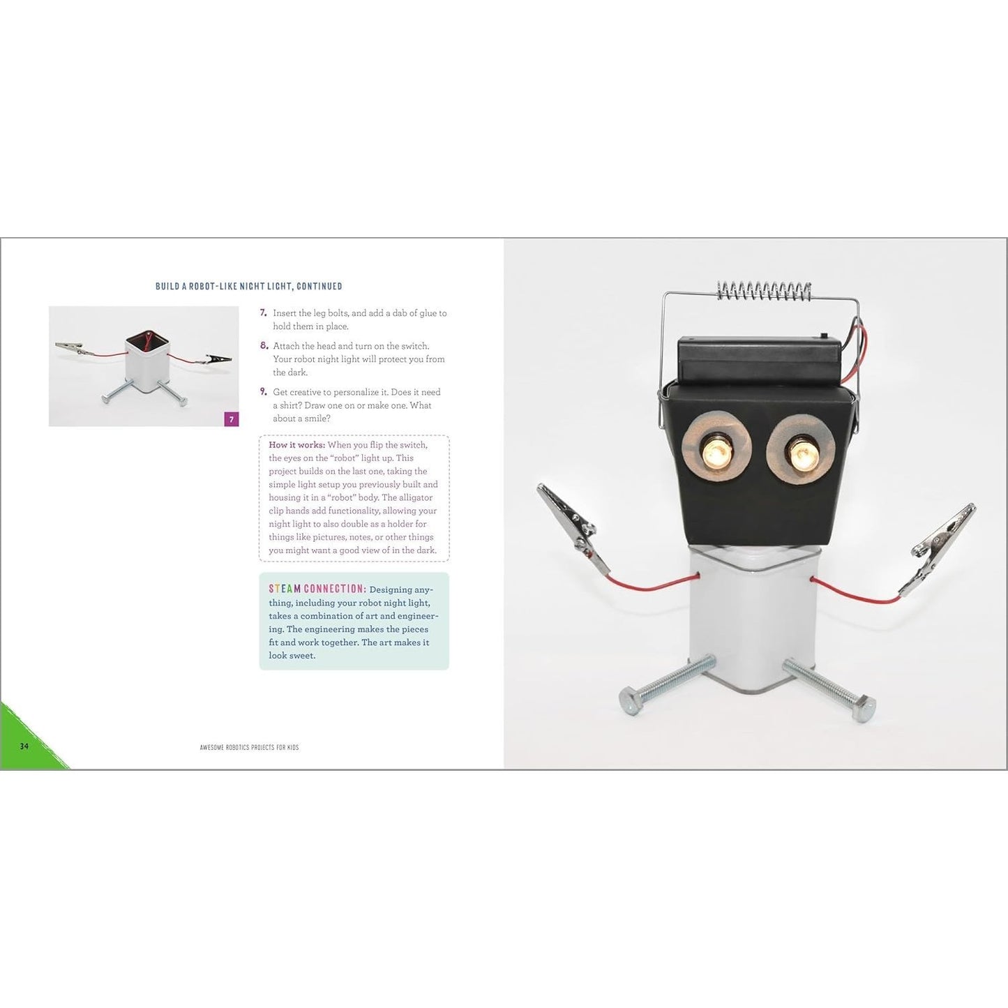 Awesome Robotics Projects for Kids: 20 Original Steam Robots and Circuits to Design and Build