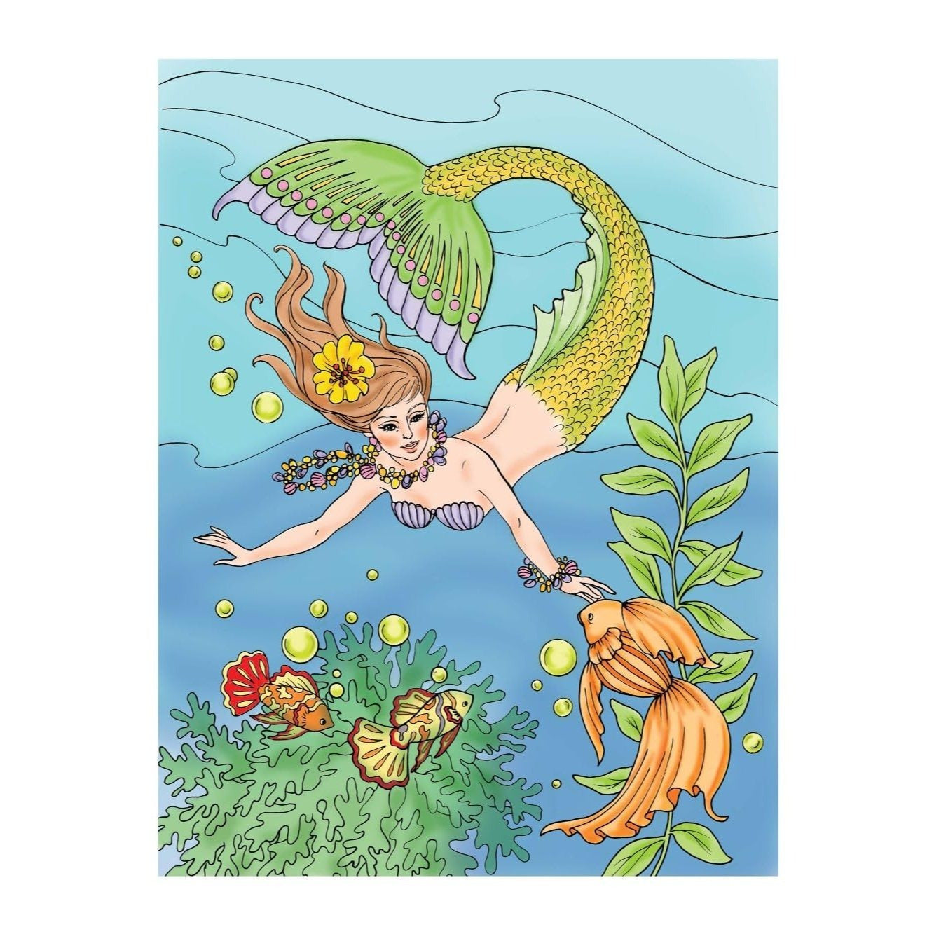 Creative Haven Mermaids Coloring Book
