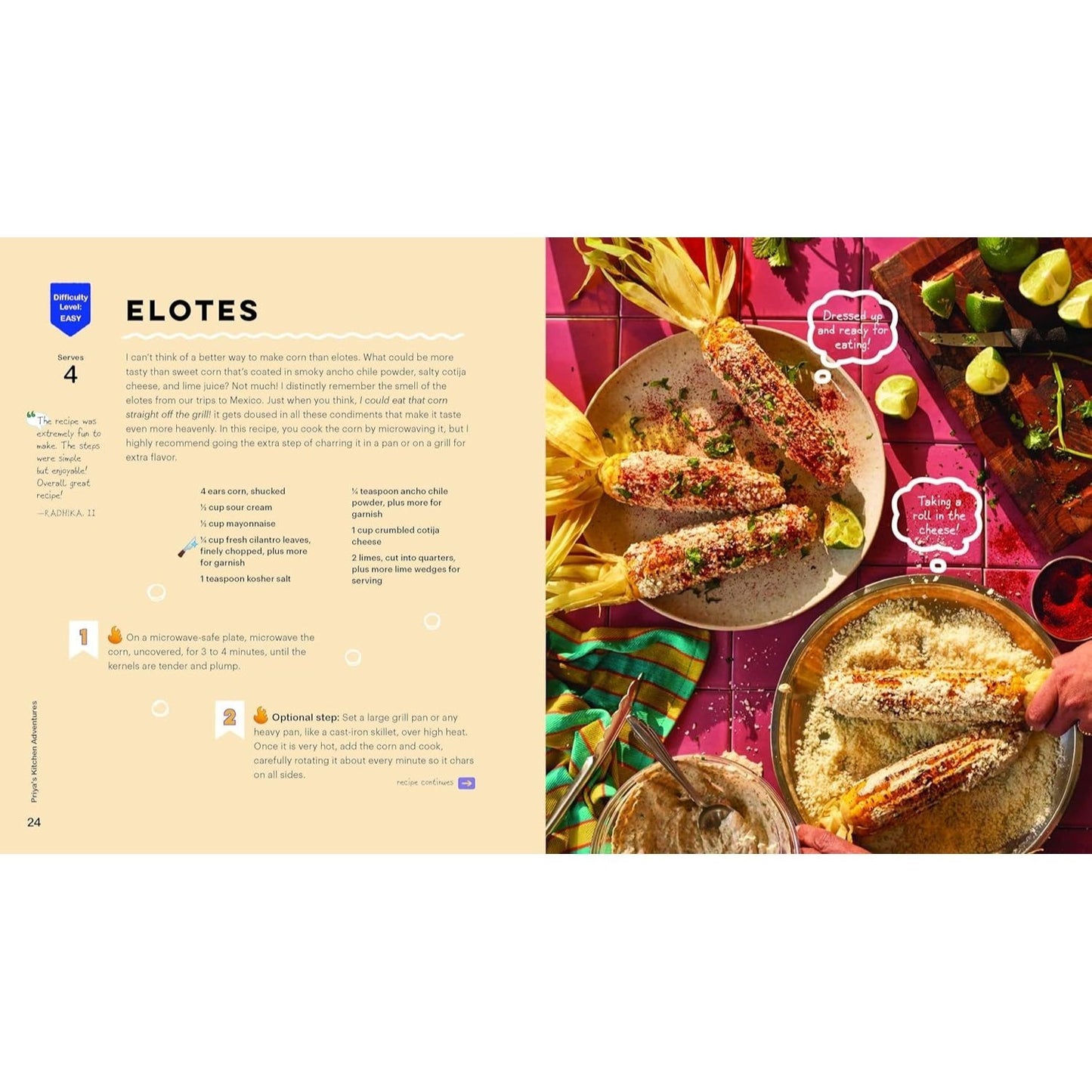 Priya's Kitchen Adventures: A Cookbook for Kids