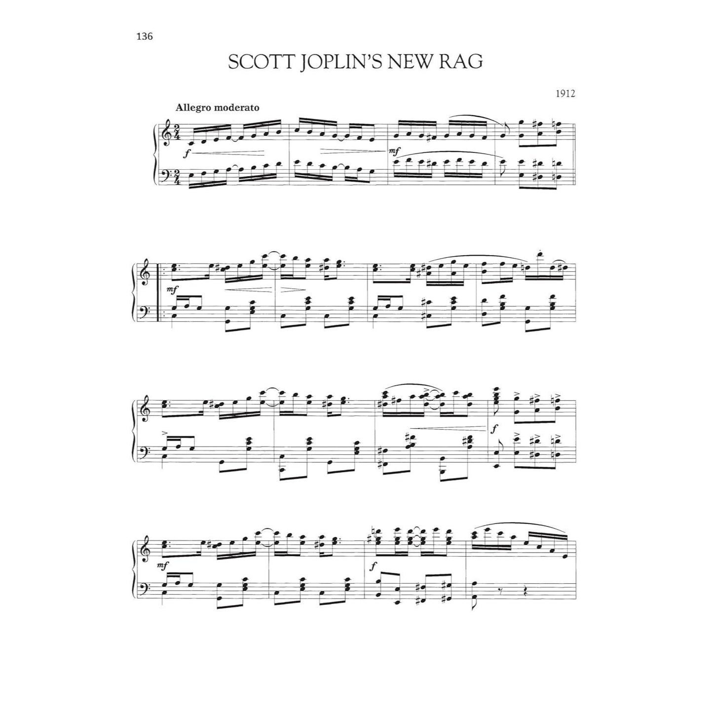 Scott Joplin - Complete Rags for Piano Advanced Ragtime Sheet Music Collection Schirmer S Library of Musical Classics Vol. 2020