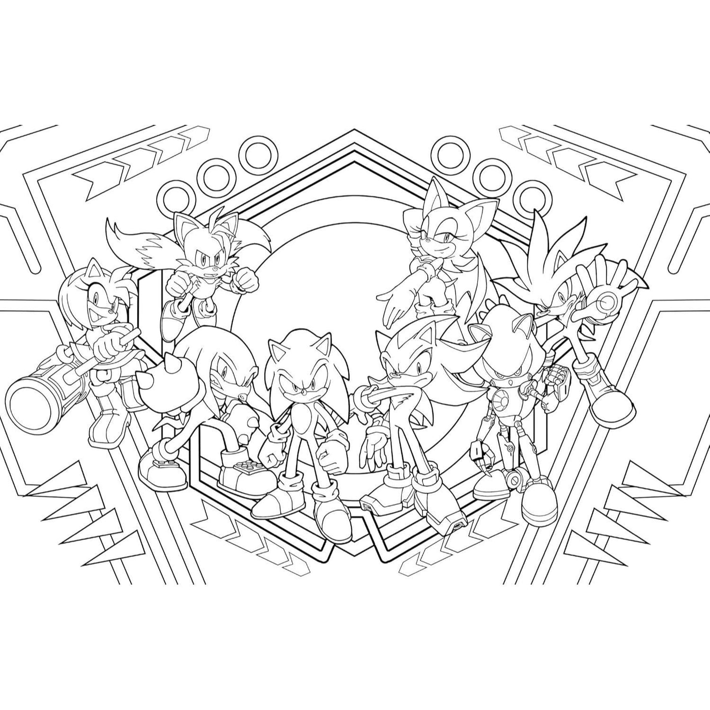 Sonic the Hedgehog: The Official Adult Coloring Book
