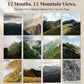 MUKAWA 2027 Mountain Wall Calendar, Four Seasons of Nature, 11.5" × 14.7"