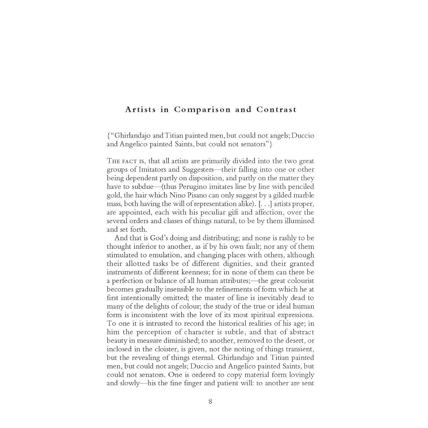 Ruskin on Art and Artists