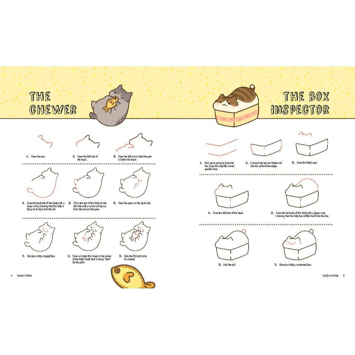 Kawaii Kitties: Learn How to Draw 75 Cats in All Their Glory (Kawaii Doodle #6) (Spiral Bound)
