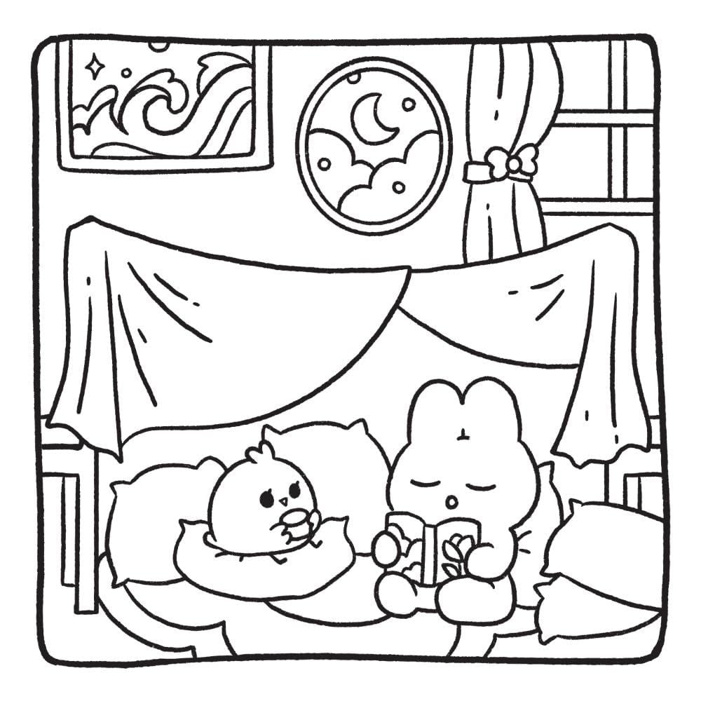 Comfy Buddies: A Cozy Coloring Book