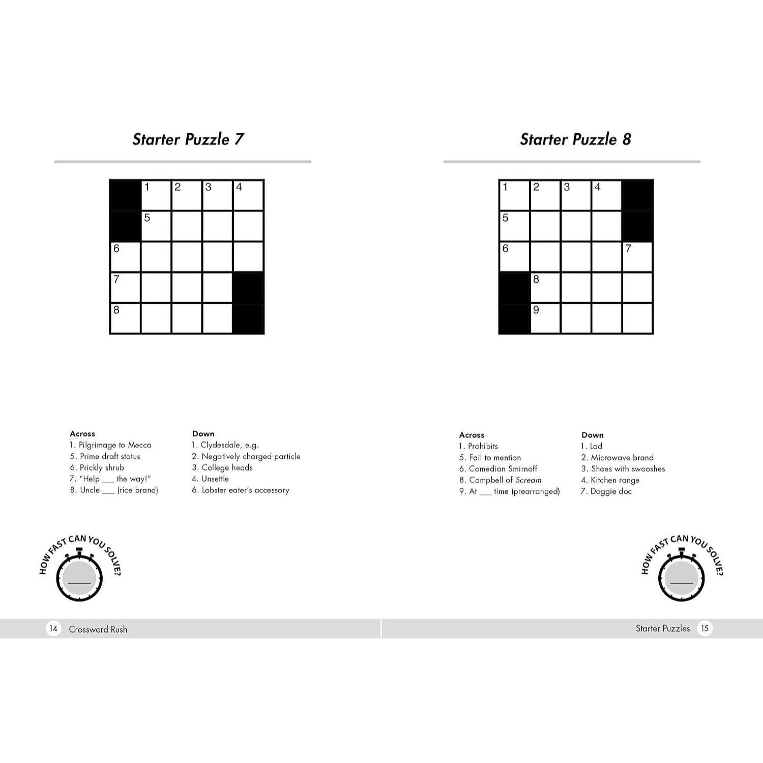 Crossword Rush: Test Your Skills and Beat the Clock with 150+ Easy to Hard Challenges
