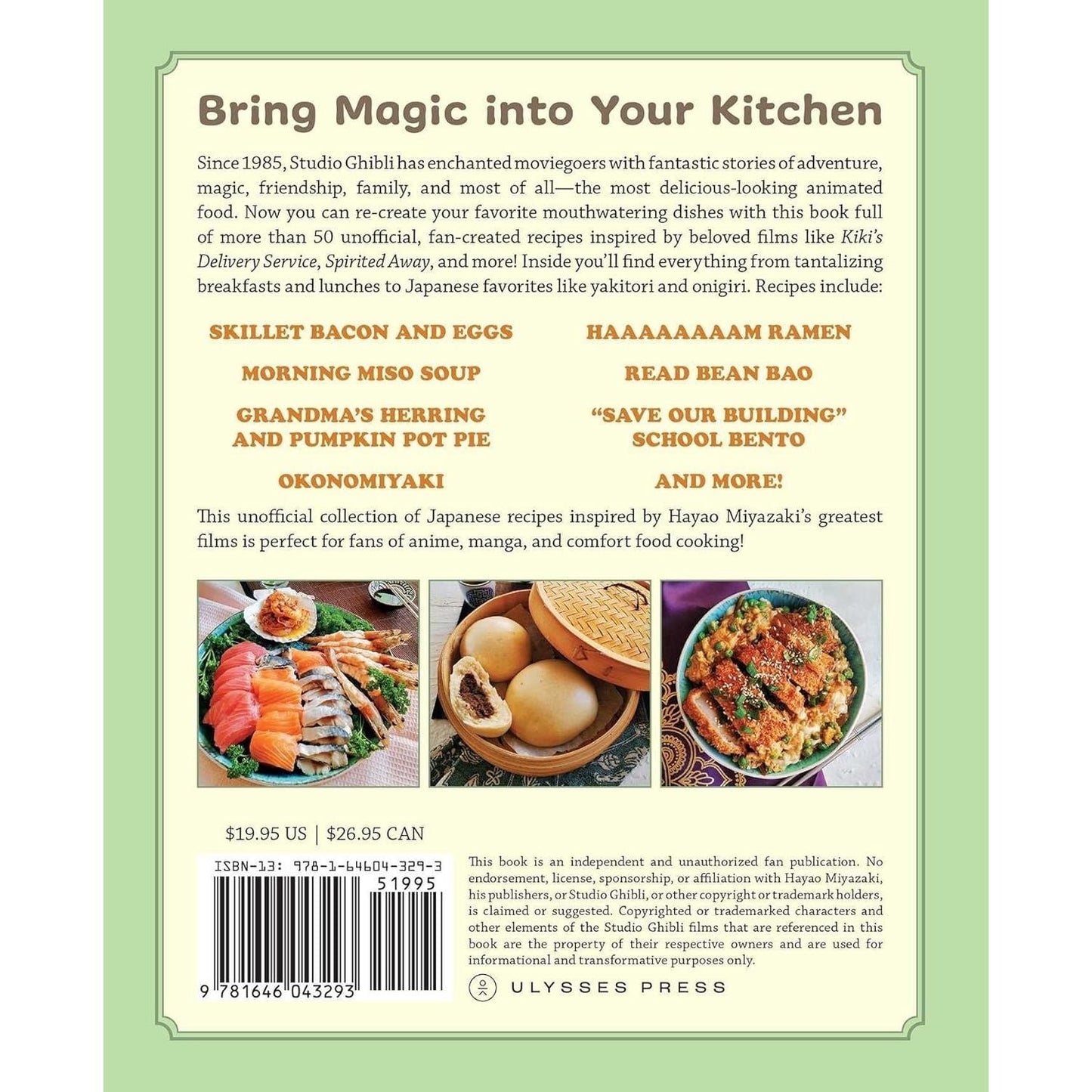 The Unofficial Studio Ghibli Cookbook: 50+ Delicious Recipes Inspired by Your Favorite Japanese Animated Films