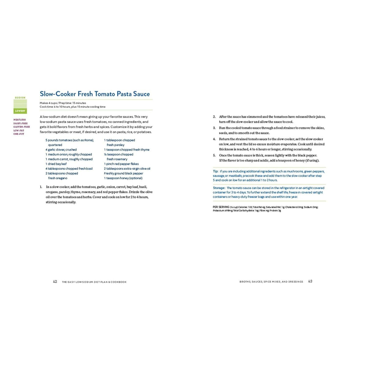 The Easy Low Sodium Diet Plan and Cookbook: Quick-Fix and Slow Cooker Meals to Start (and Stick To) a Low Salt Diet