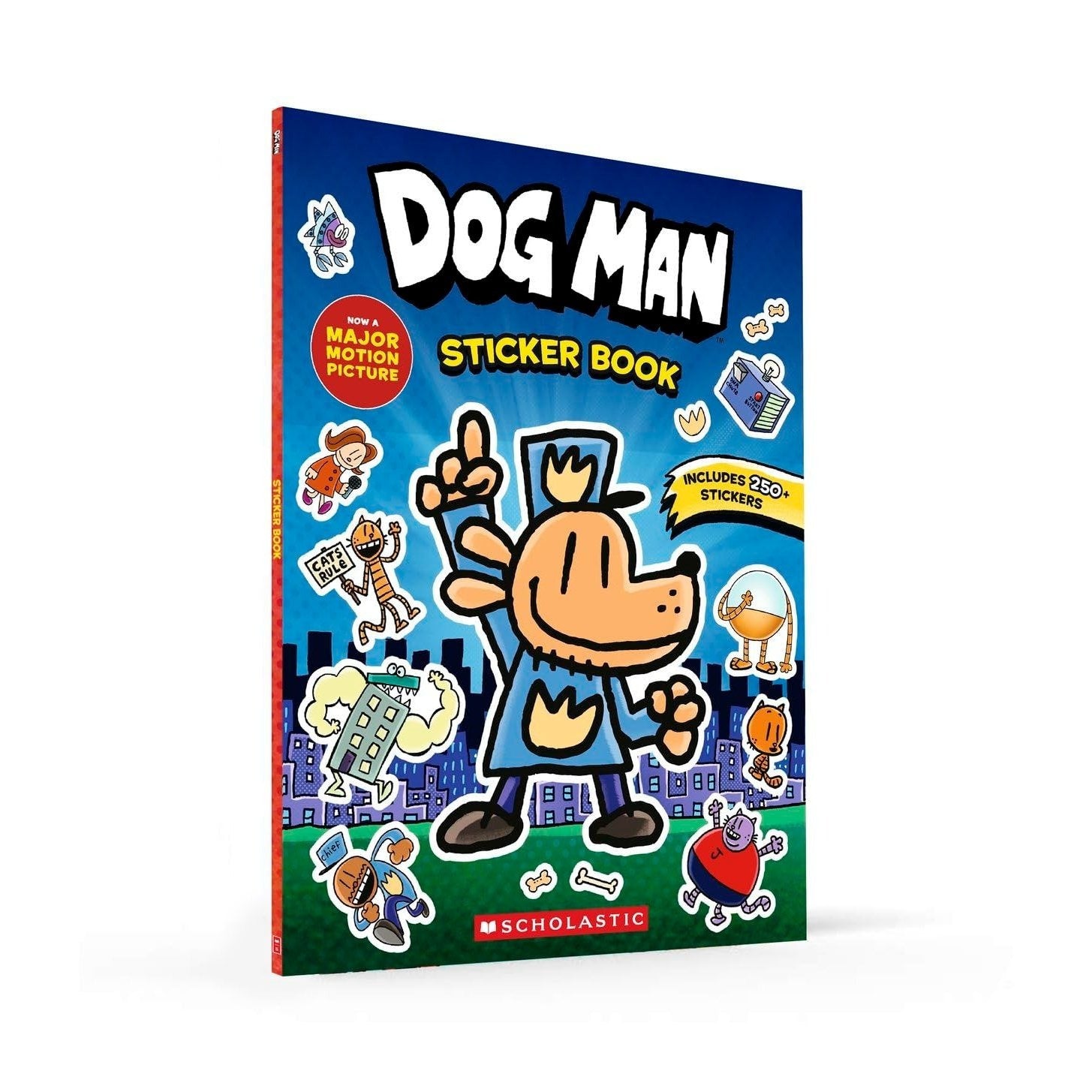 Dog Man: Official Sticker Book (Dog Man) (Spiral Bound)