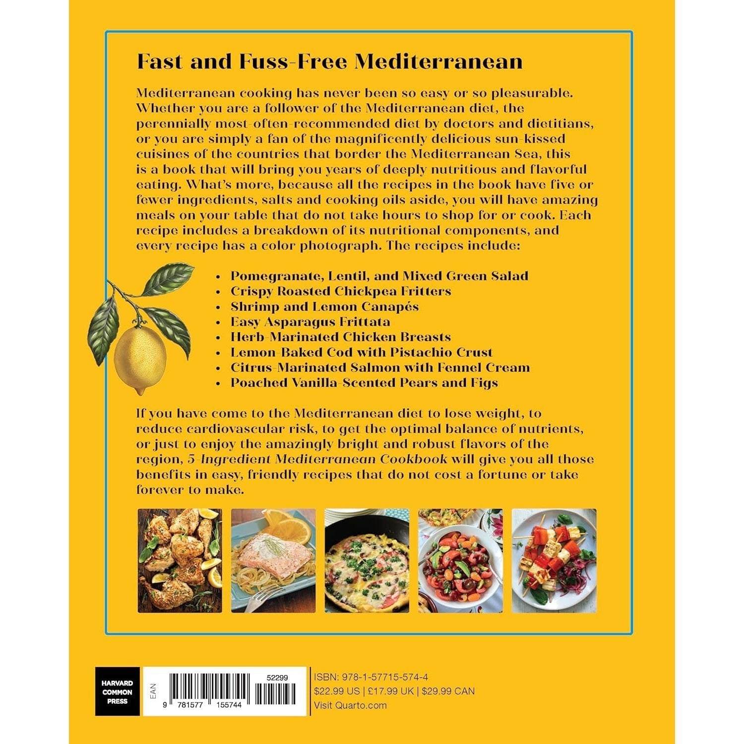 5-Ingredient Mediterranean Cookbook: Amazingly Healthy Quick-Fix Meals