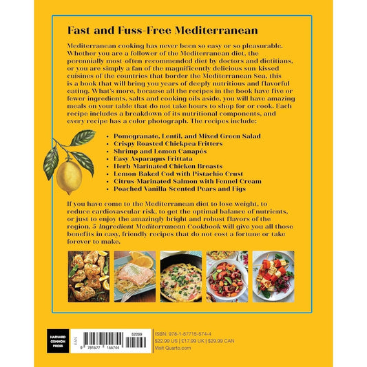 5-Ingredient Mediterranean Cookbook: Amazingly Healthy Quick-Fix Meals