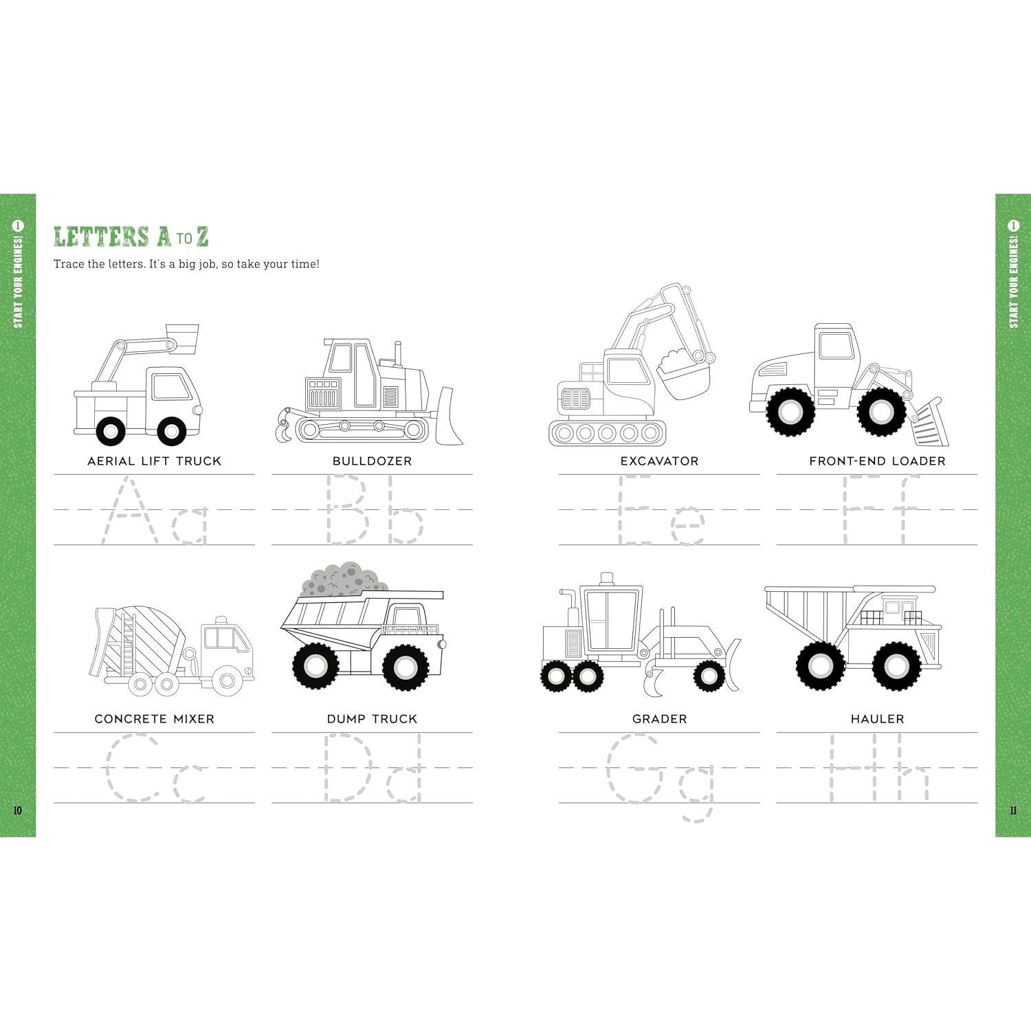 Construction Site Preschool Activity Book: Fun Learning with Trucks, Tools, and Mighty Machines