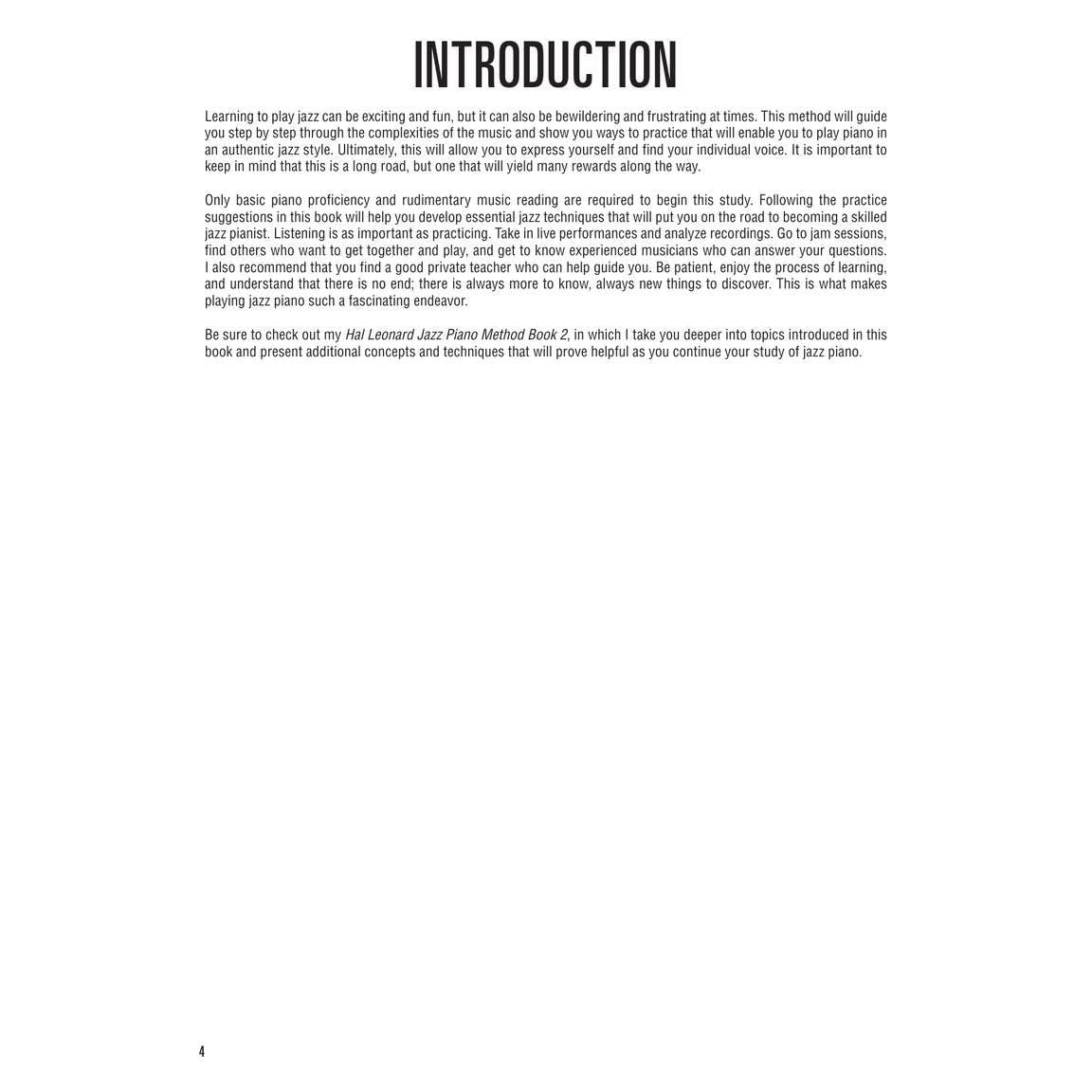 Hal Leonard Jazz Piano Method Book 1 Step-By-Step Jazz Lessons for Beginners Learn Chords Improvisation and Swing with Online Audio Essential Jazz Pia