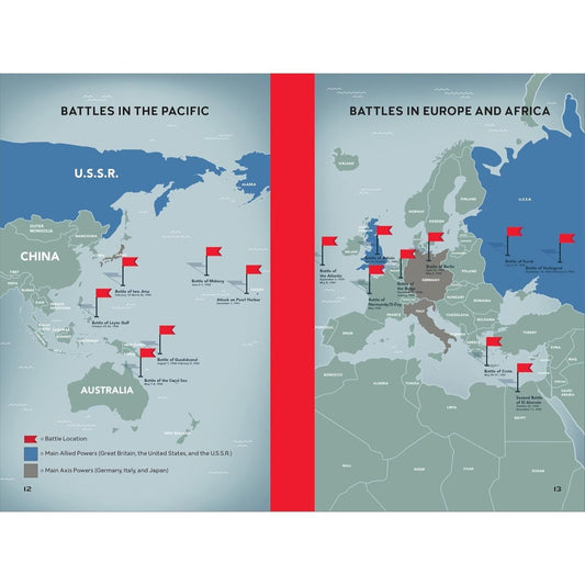 Historic Battles from World War II for Kids: 15 Battles from Europe and the Pacific