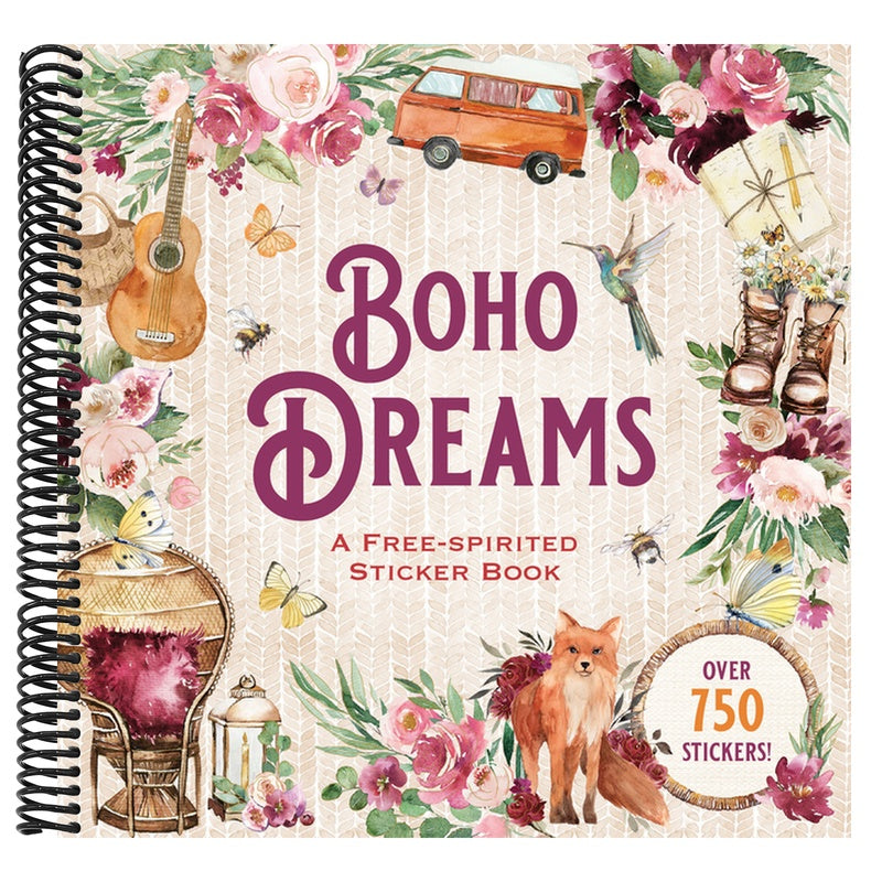 Boho Dreams Sticker Book: A Free-Spirited Sticker Book