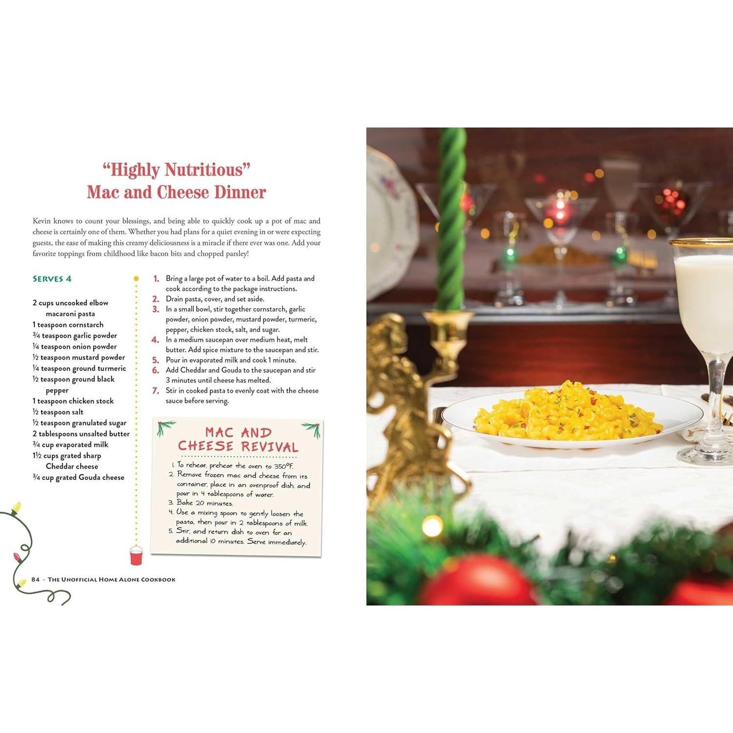 The Unofficial Home Alone Cookbook: From a Lovely Cheese Pizza to a Highly Nutritious Mac and Cheese Dinner, Tasty Meals Inspired by a Holiday Classic