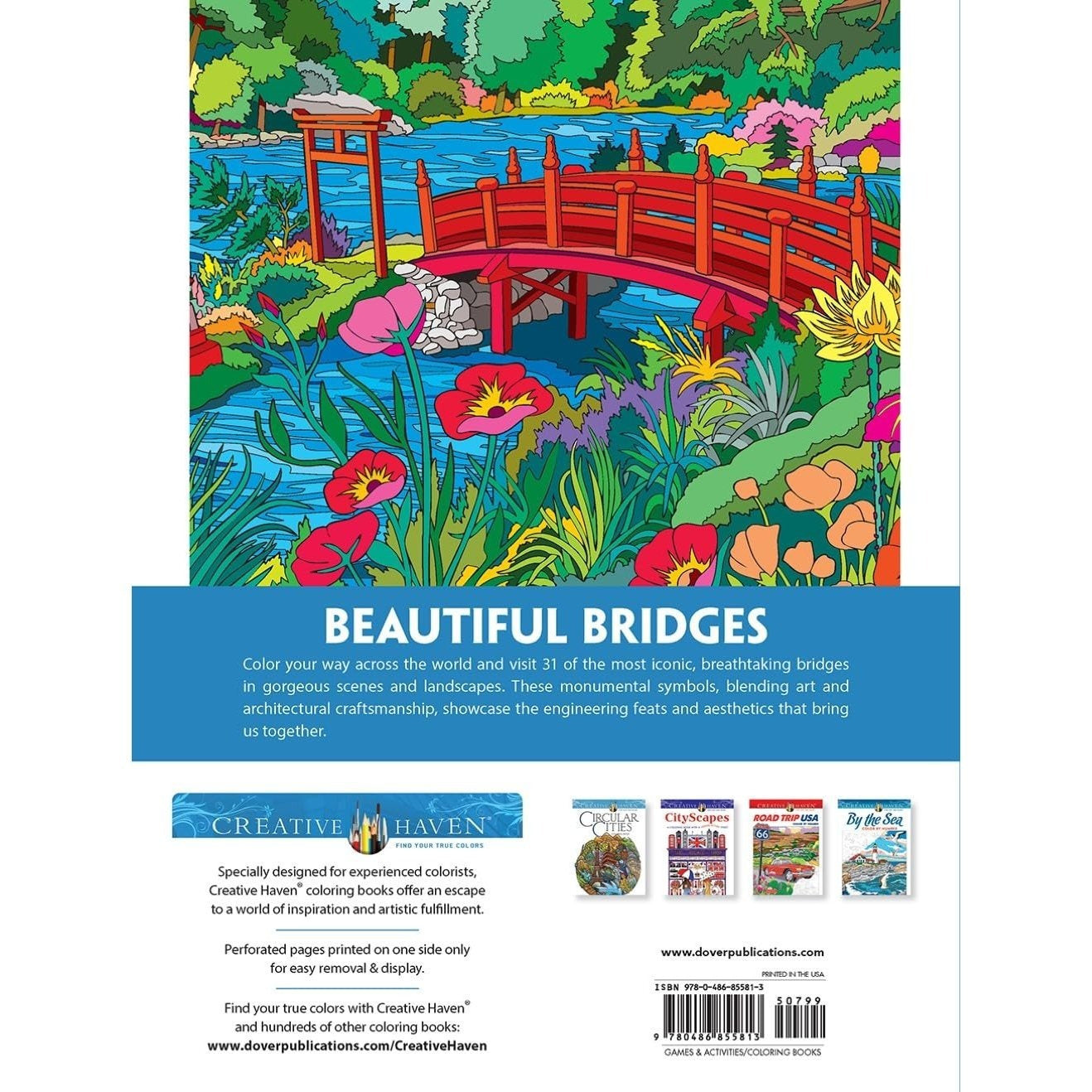 Creative Haven Bridges Coloring Book