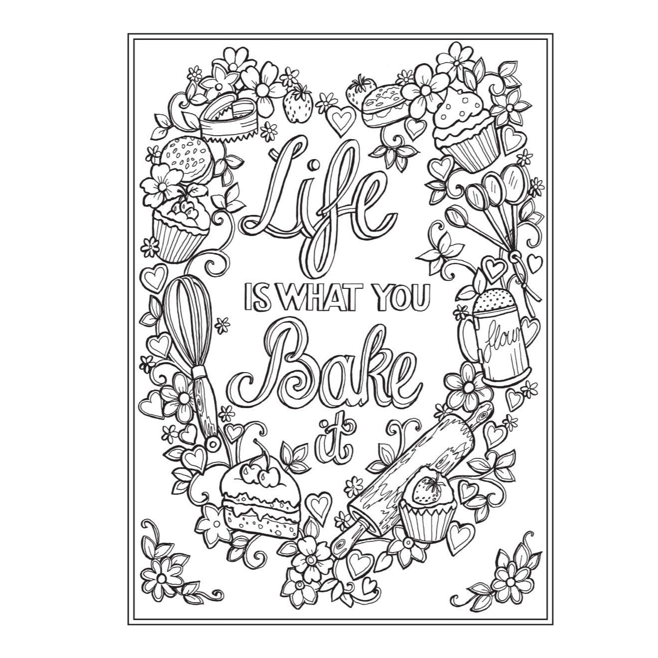 Creative Haven Country Kitchen Charm Coloring Book