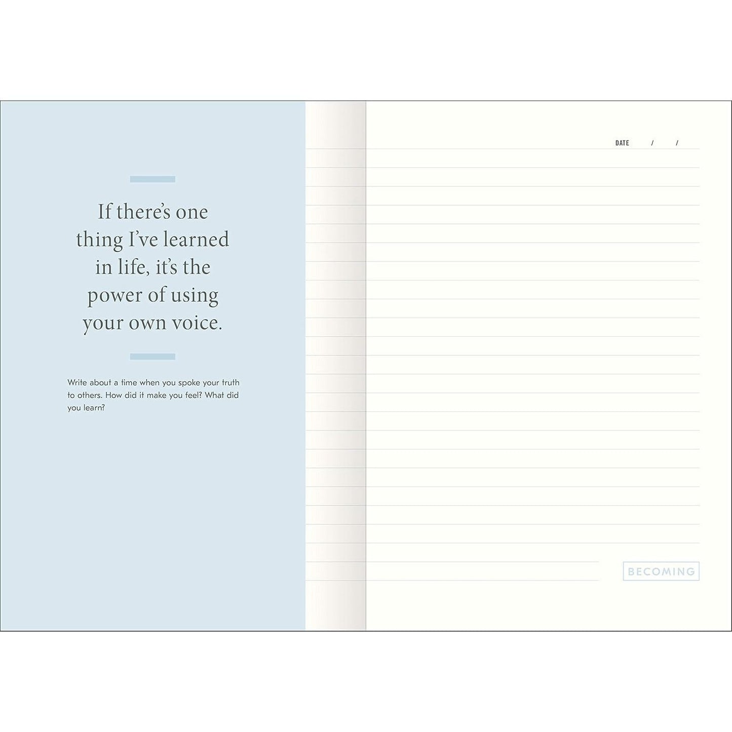 Becoming: A Guided Journal for Discovering Your Voice
