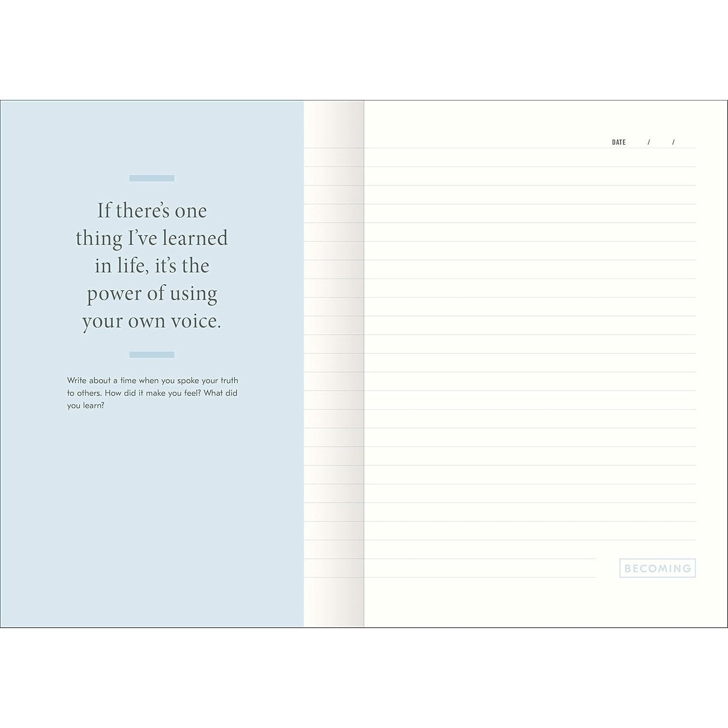 Becoming: A Guided Journal for Discovering Your Voice