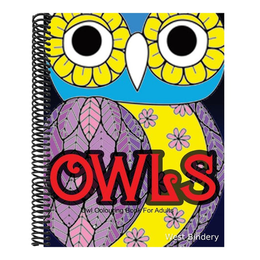 Owl Colouring Book for Adults