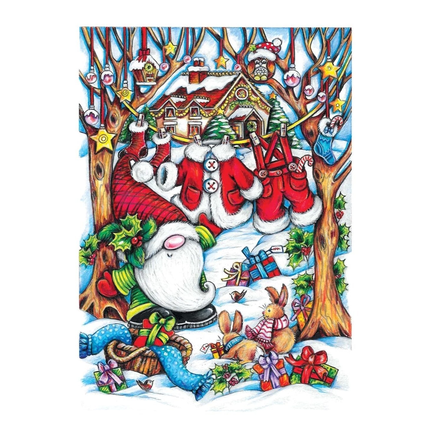 Creative Haven Christmas Gnomes Coloring Book (Adult Coloring Books: Christmas)