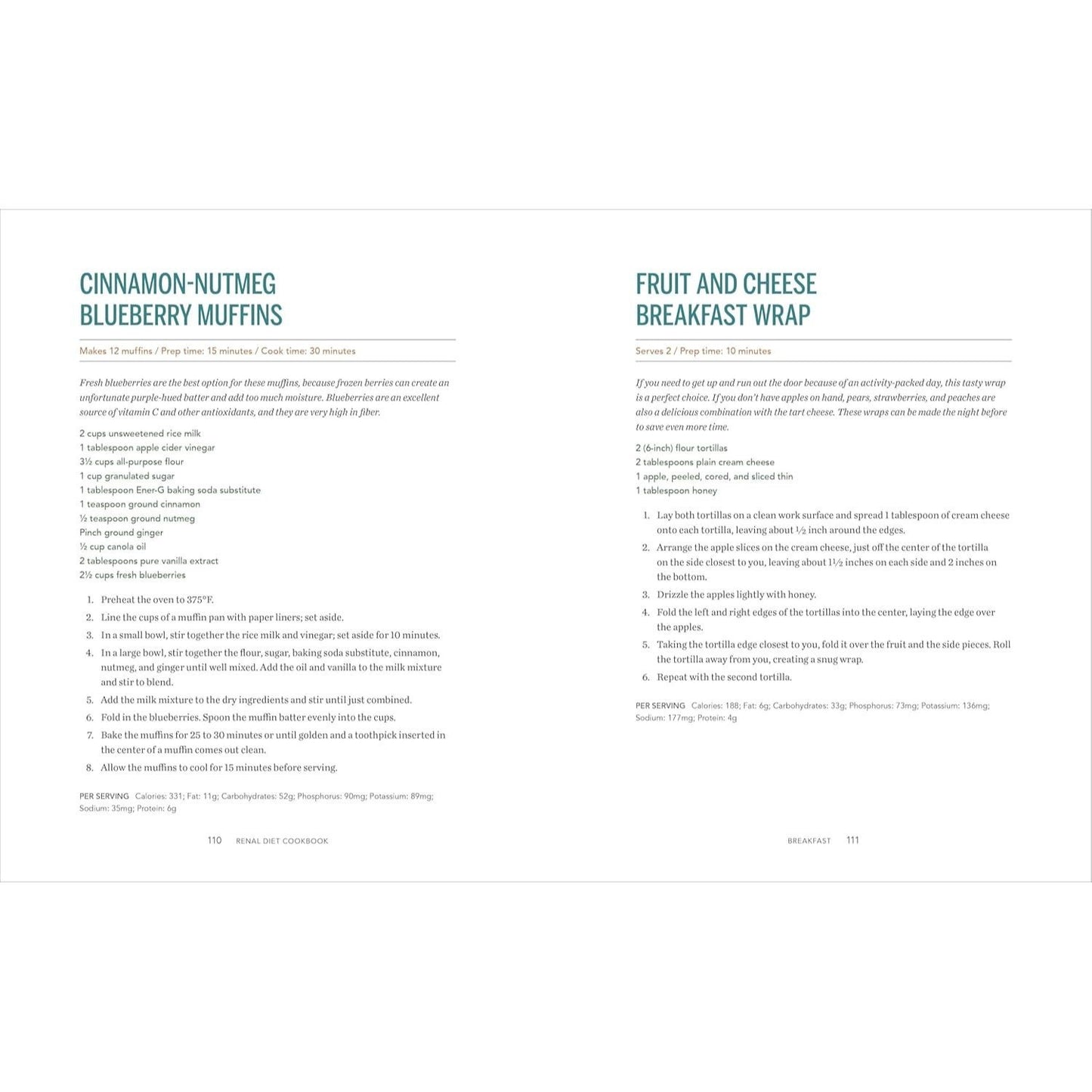 Renal Diet Cookbook: The Low Sodium, Low Potassium, Healthy Kidney Cookbook (Spiral Bound)