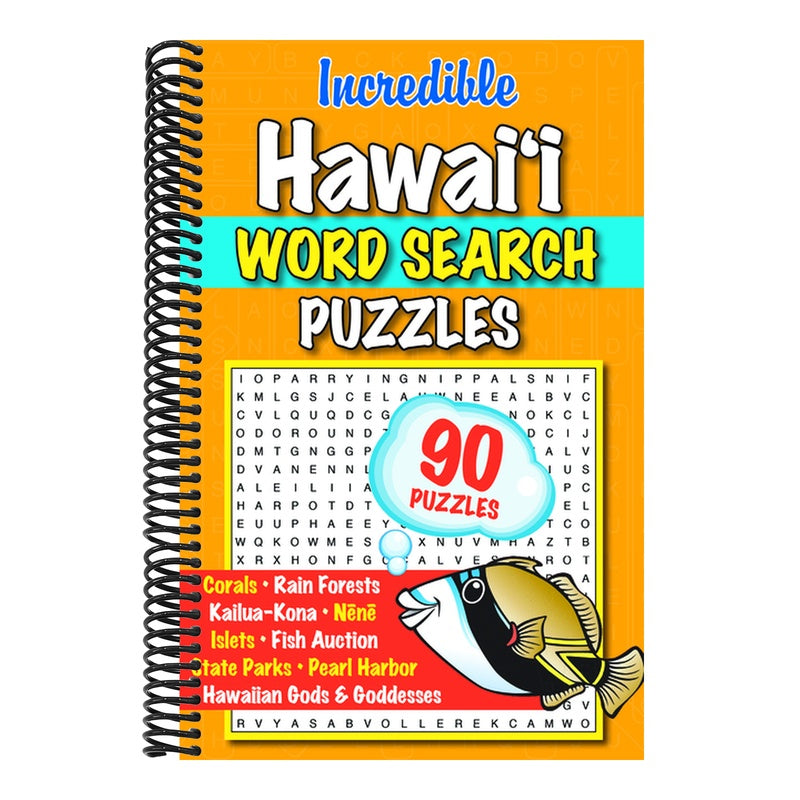 Incredible Hawaii Word Search Puzzles