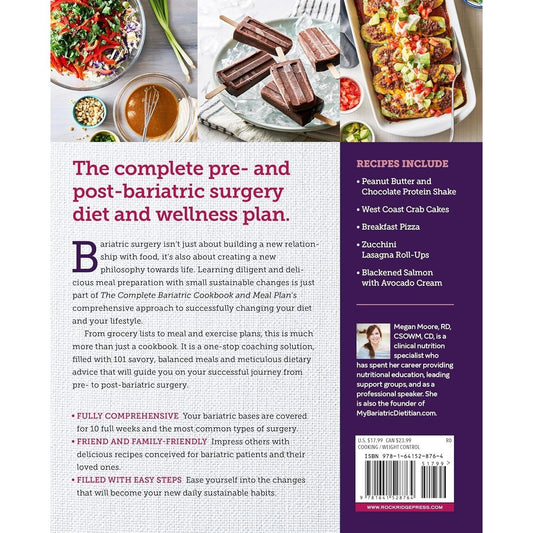 The Complete Bariatric Cookbook and Meal Plan: Recipes and Guidance for Life Before and After Surgery (Spiral Bound)