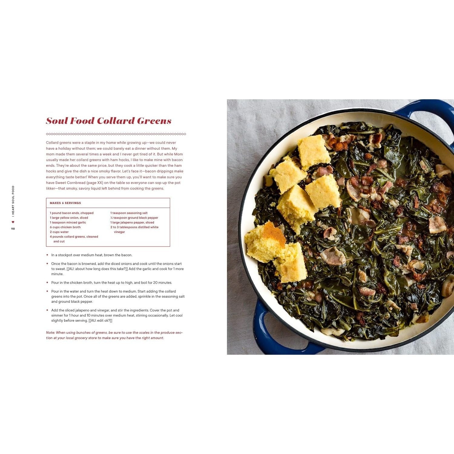 I Heart Soul Food: 100 Southern Comfort Food Favorites (Spiral Bound)