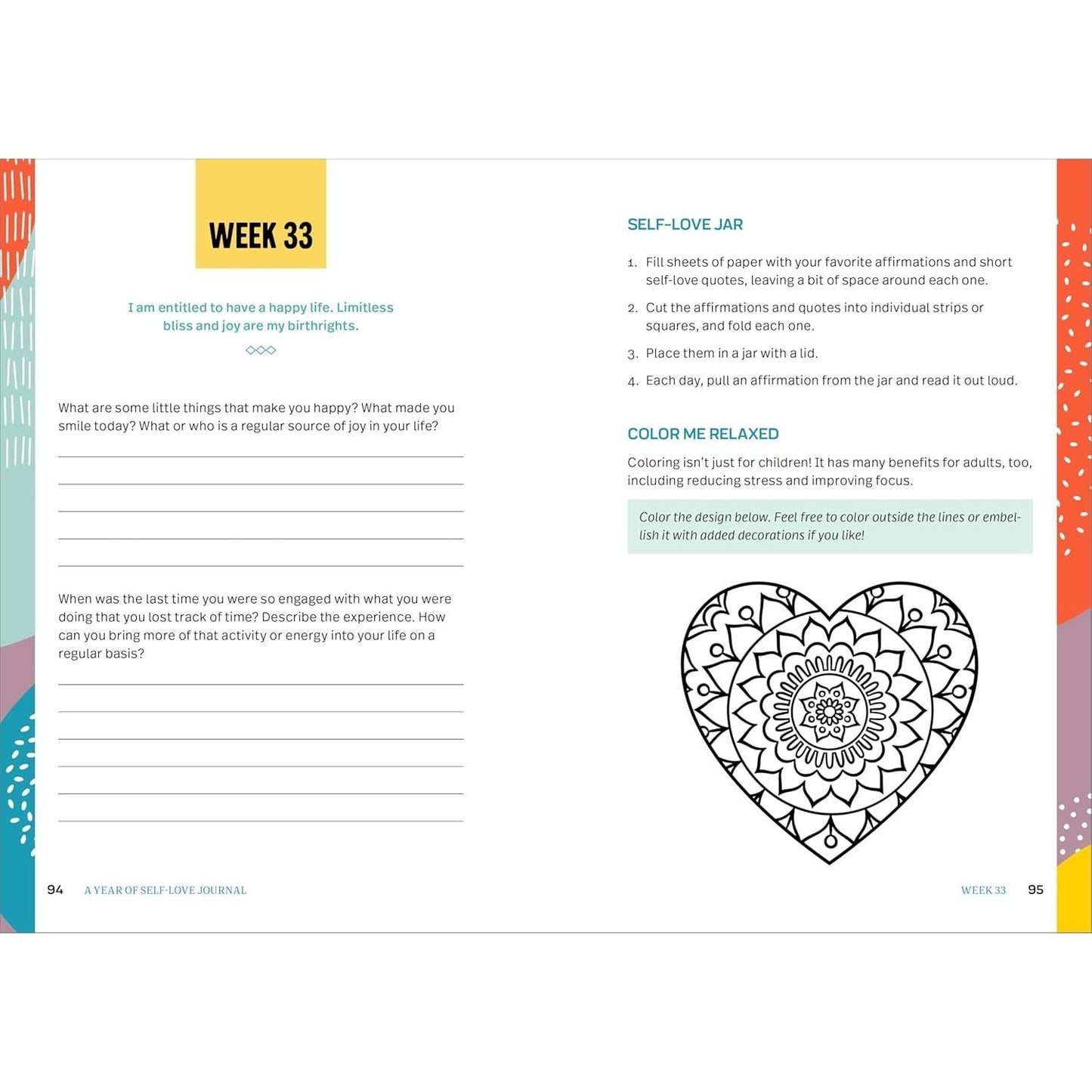 A Year of Self Love Journal (Spiral Bound)