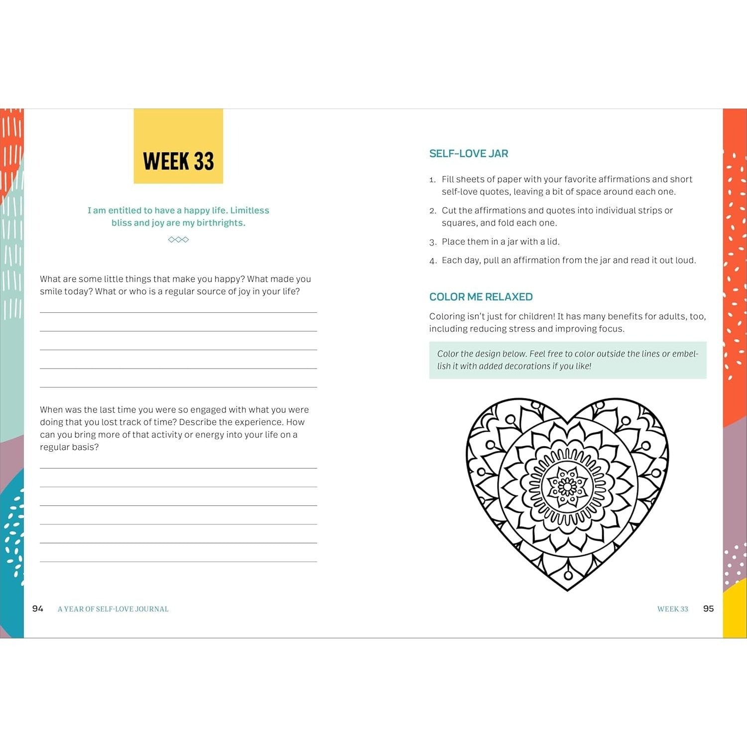 A Year of Self Love Journal (Spiral Bound)