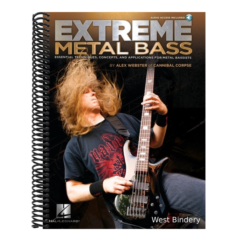 Extreme Metal Bass Alex Webster of Cannibal Corpse Bass Guitar Sheet Music Songbook Essential Techniques and Concepts Book with Online Audio for Five-
