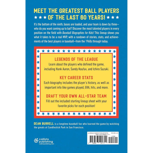 Baseball Biographies for Kids: Stories of Baseball's Most Inspiring Players