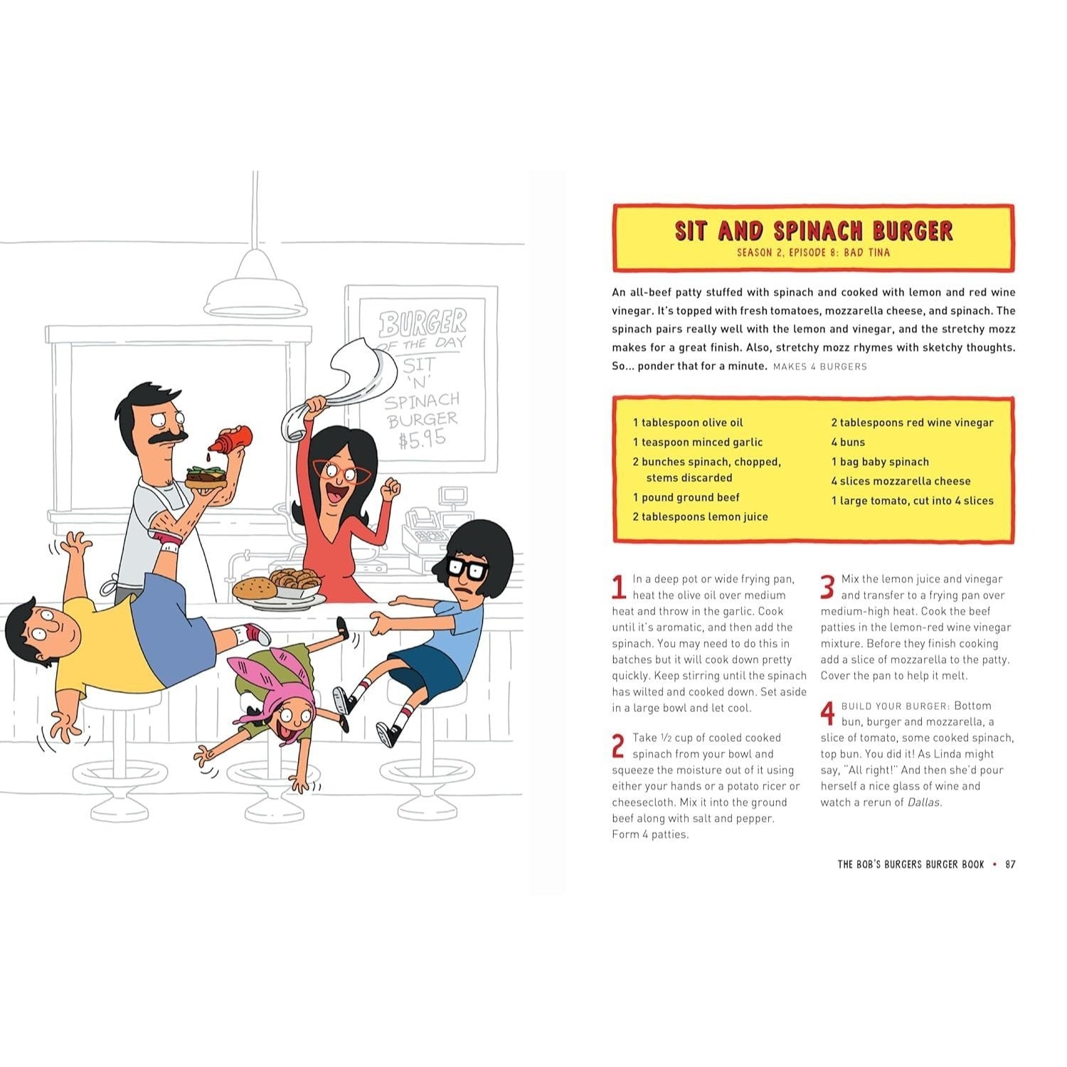 The Bob's Burgers Burger Book: Real Recipes for Joke Burgers