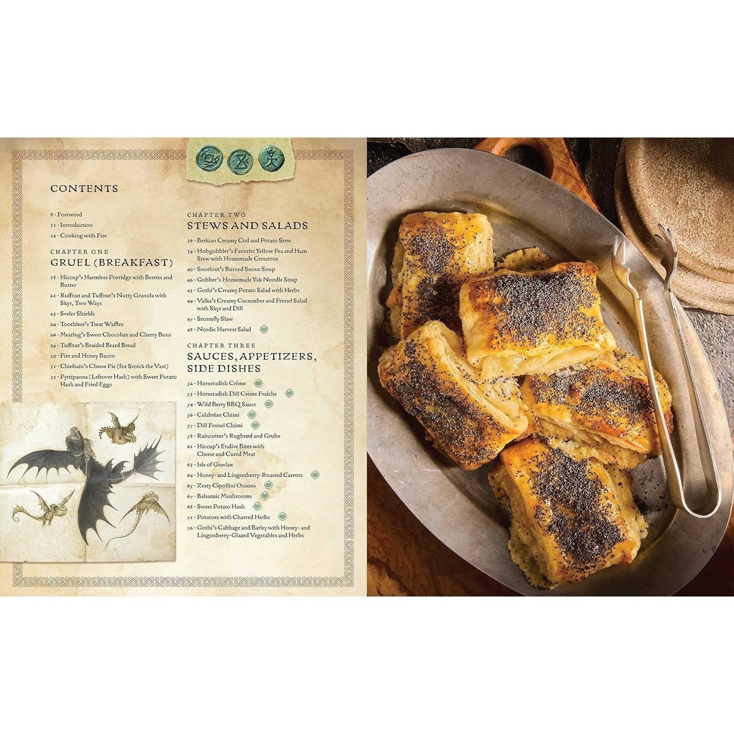 DreamWorks Dragons: Recipes from the Isle of Berk [Official Cookbook]: A Book of Feasts, Drinks, Desserts . . . and Dragons