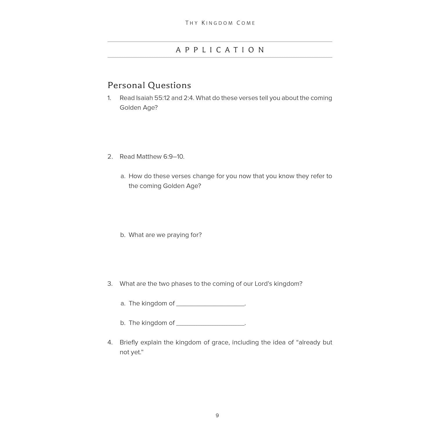 The Coming Golden Age Bible Study Guide: How to Be Kingdom Ready (Spiral Bound)