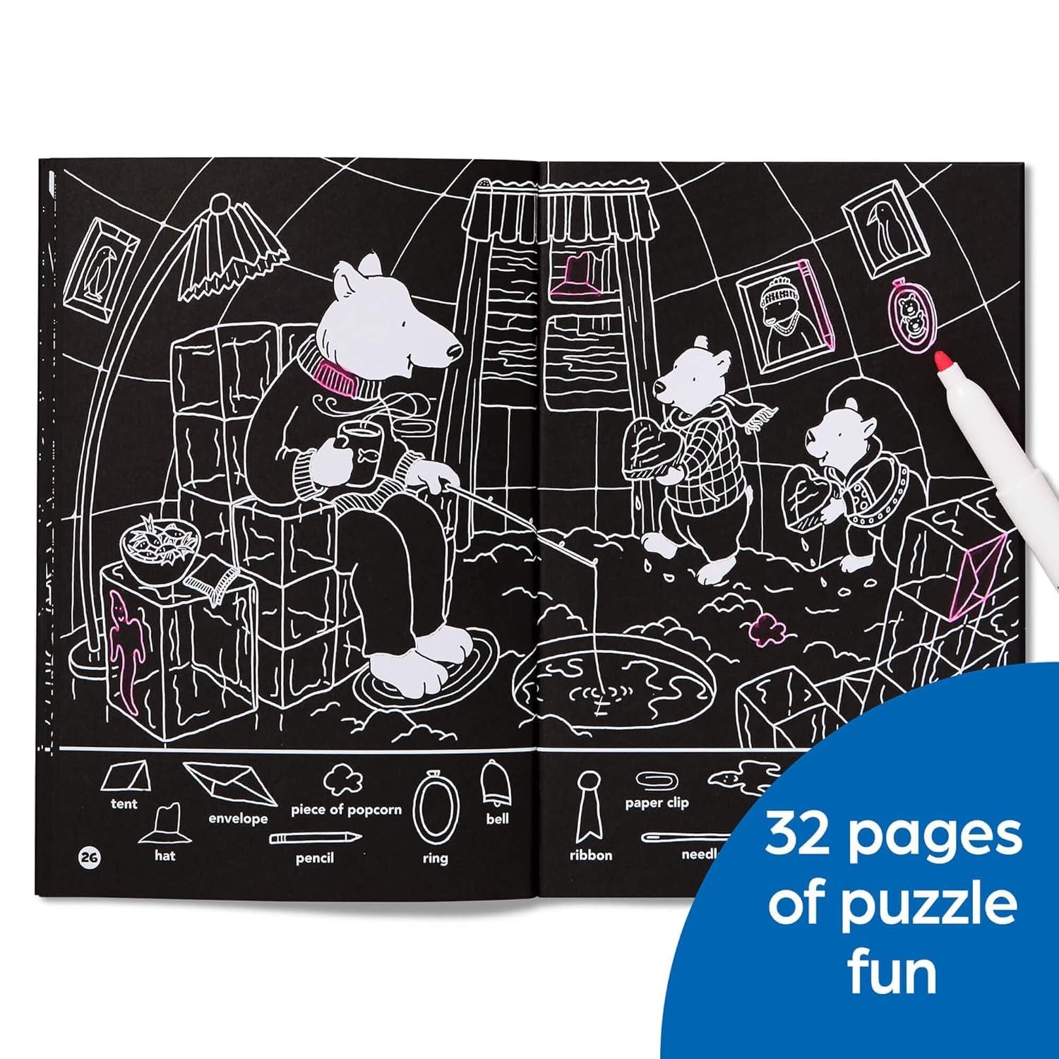 Valentine's Hidden Pictures Puzzles to Highlight: Valentines Book for Kids 6 and Up (Highlights Hidden Pictures Puzzles to Highlight Activity Books) (Spiral Bound)