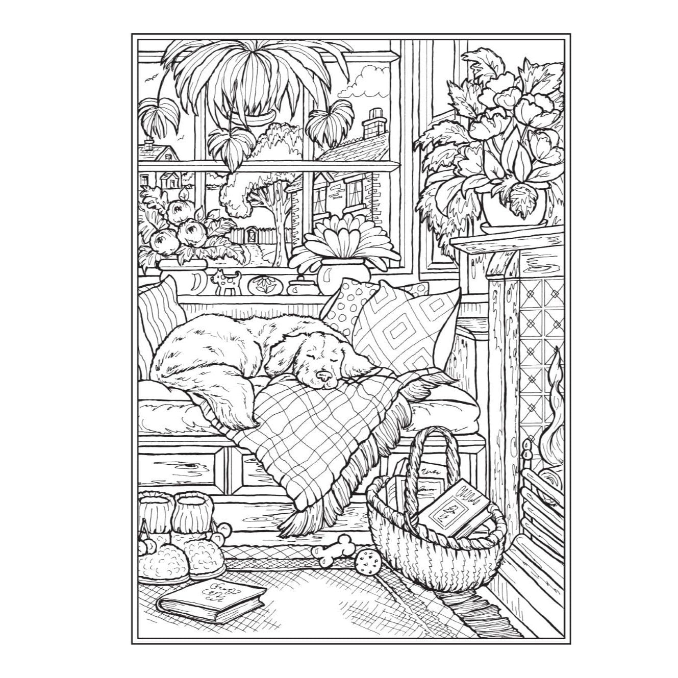 Creative Haven Cozy Corners Coloring Book