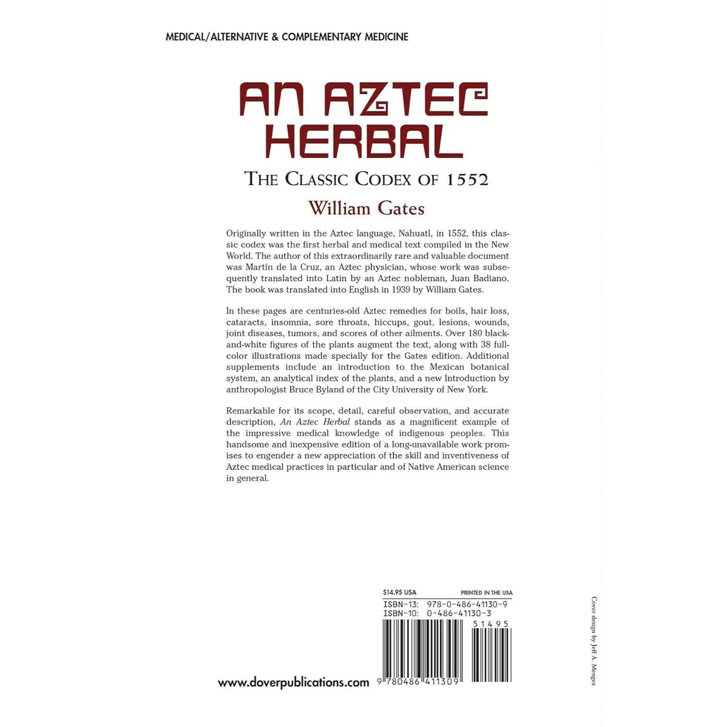 An Aztec Herbal: The Classic Codex of 1552